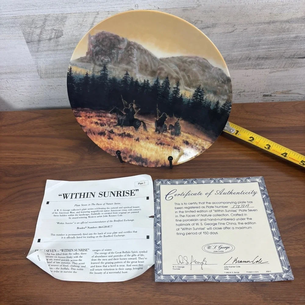 W.S George Collectors Plate ~ Within Sunrise  - By Julie Kramer Cole 8